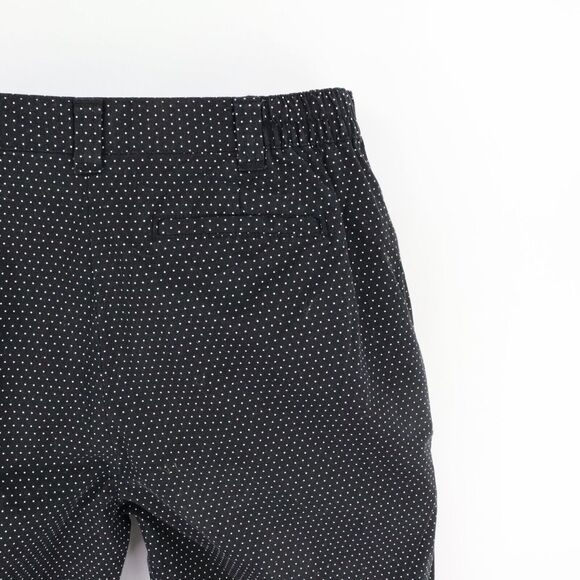 Karen Scott Bermuda Shorts Womens Sz 14 Black Polka Dots Pockets Expanding Waist - Picture 3 of 6